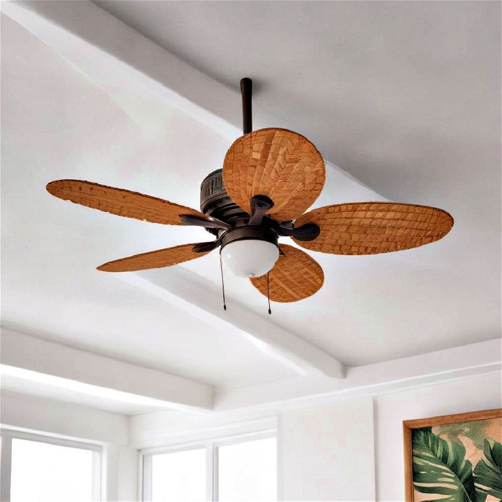 stylish woven ceiling fan