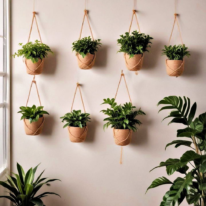 stylish woven plant hangers