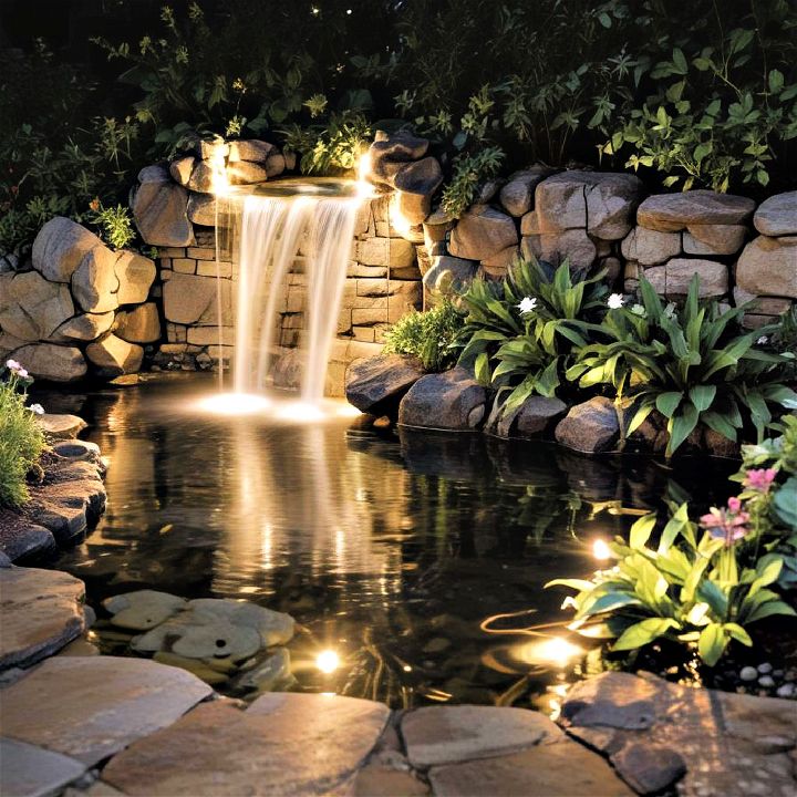 submerged lighting water feature