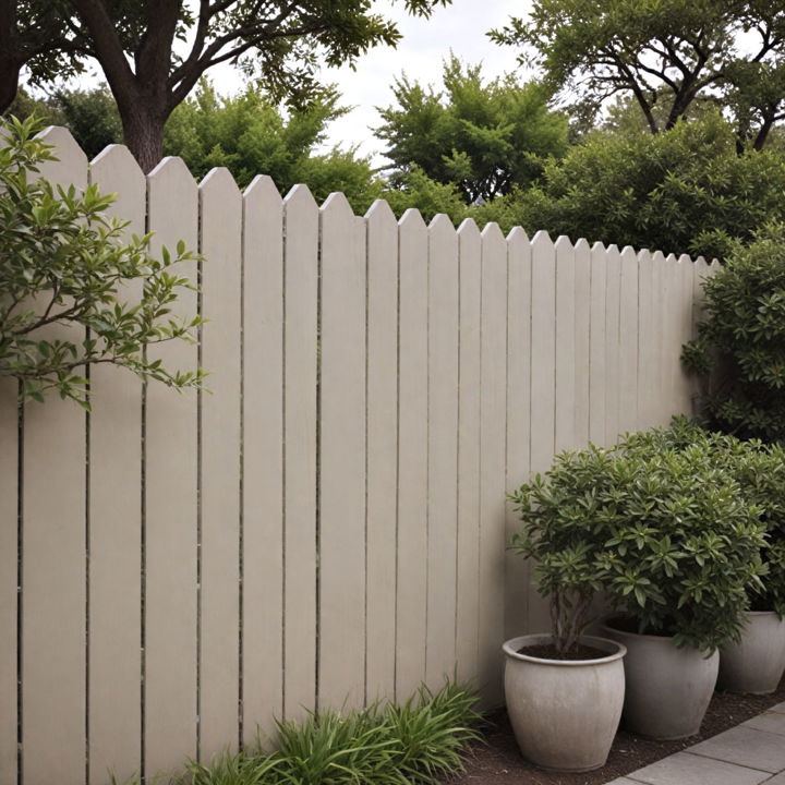 subtle earth tones fence