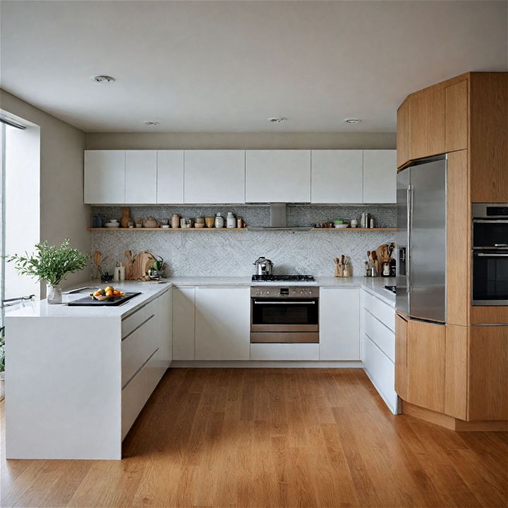subtle textures for minimalist kitchen