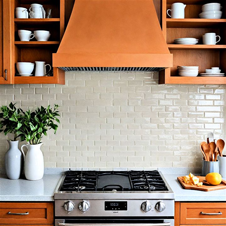 subway tile kitchen accent wall