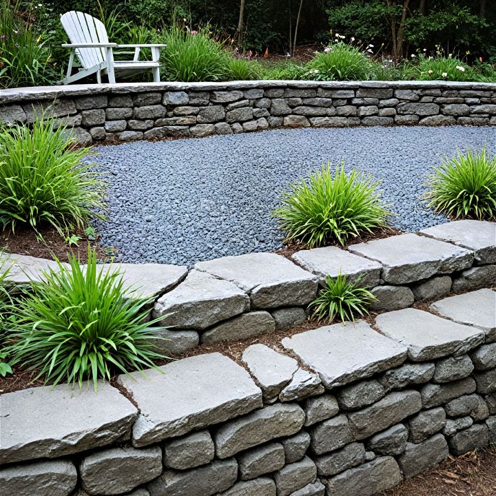 sustainable recycled concrete retaining wall