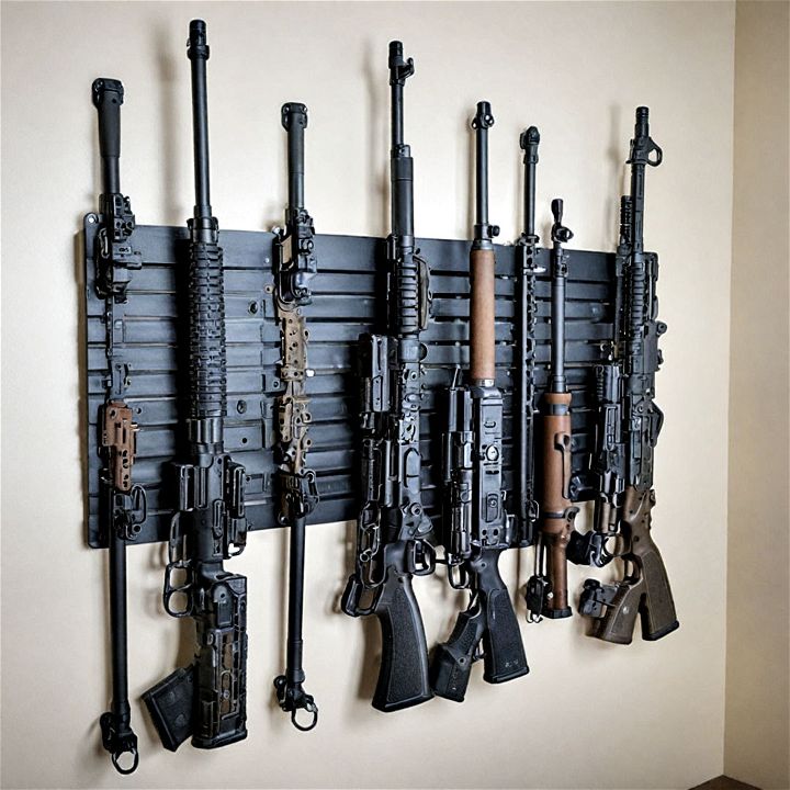 tactical gun wall design