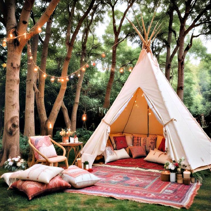 teepee tent to relax