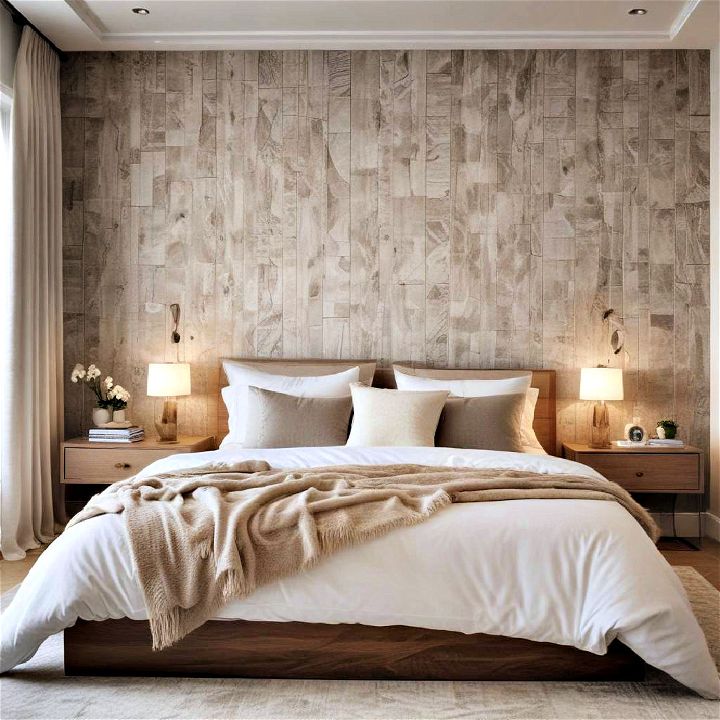 textured wallpaper large bedroom