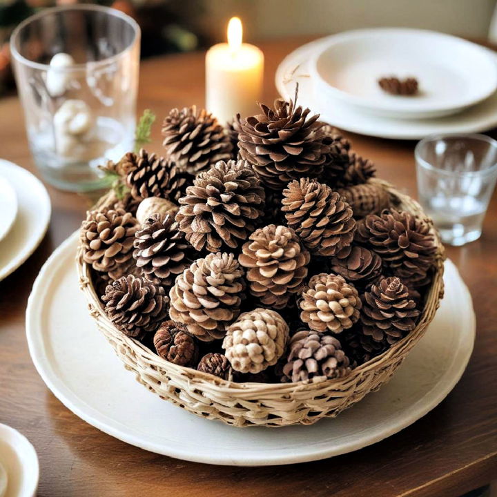 thanksgiving pinecone accents