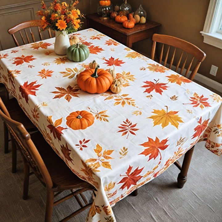 thanksgiving themed tablecloth