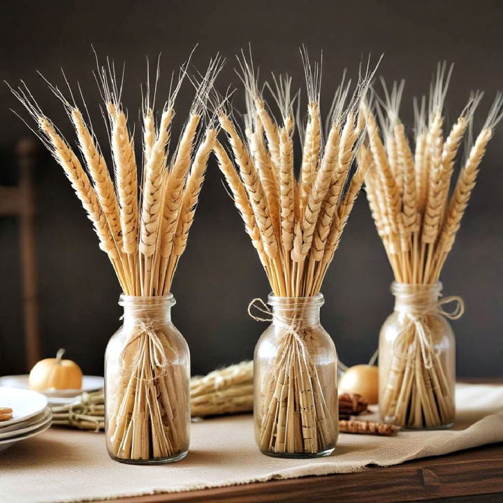 thanksgiving wheat bundles decoration