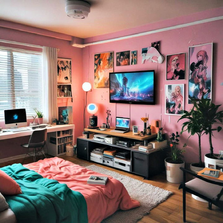 thematic color scheme anime room