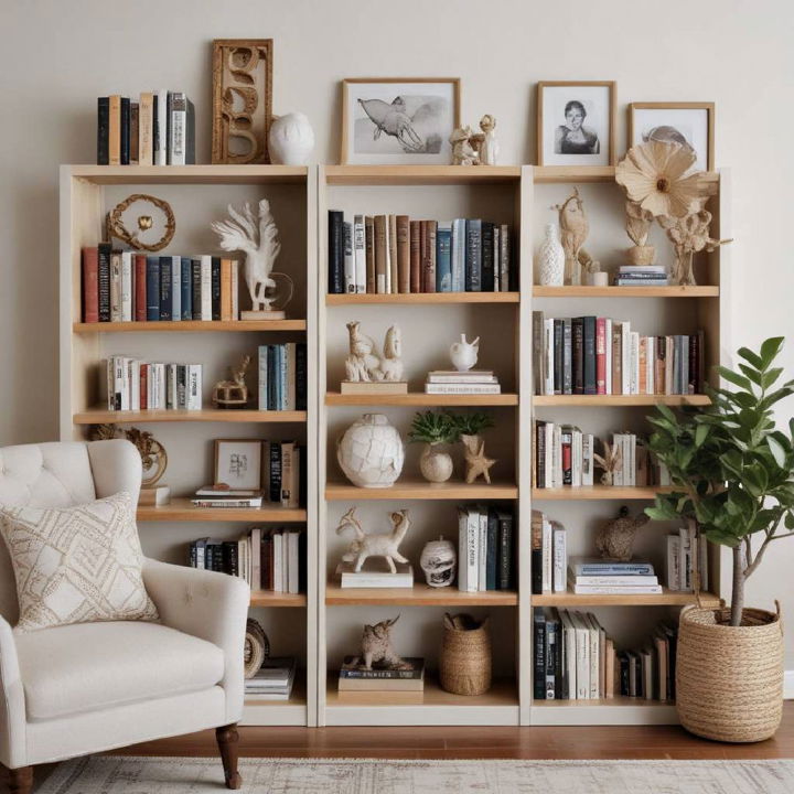 thematic decor for bookshelf