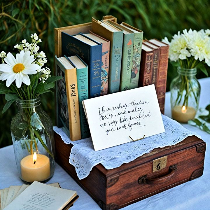 thoughtful book lover’s theme bridal shower