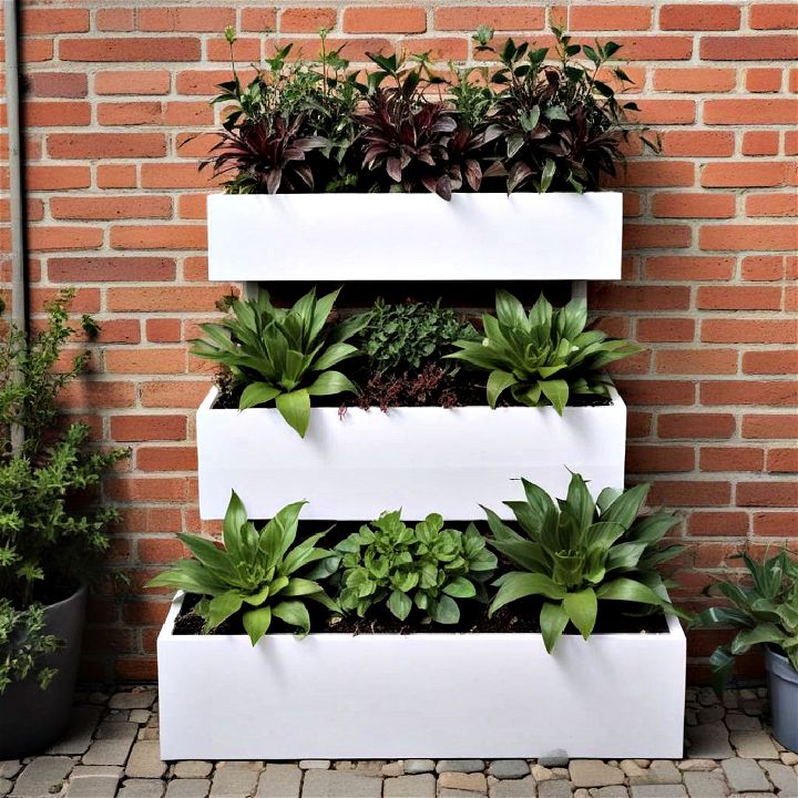 tiered planters for limited space