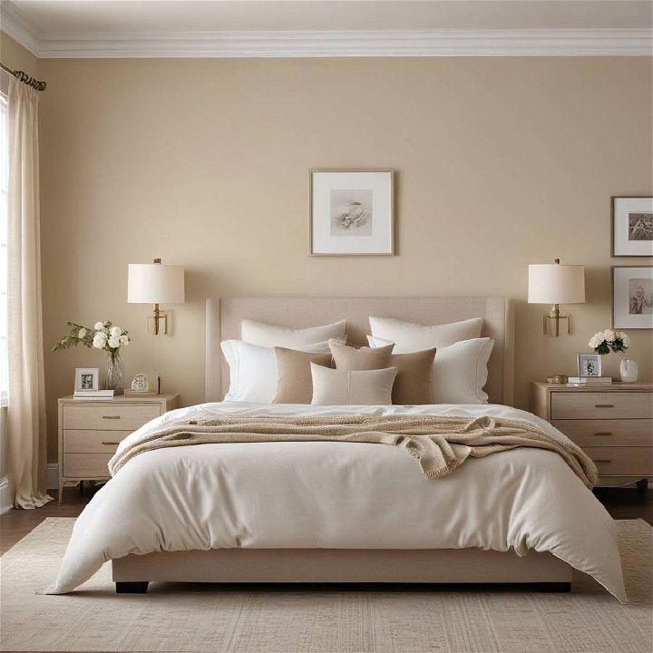 timeless elegance warm beige bedroom