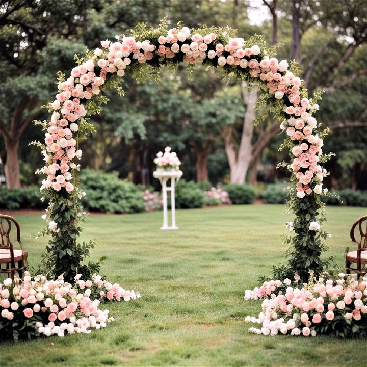 traditional and stunning floral arch