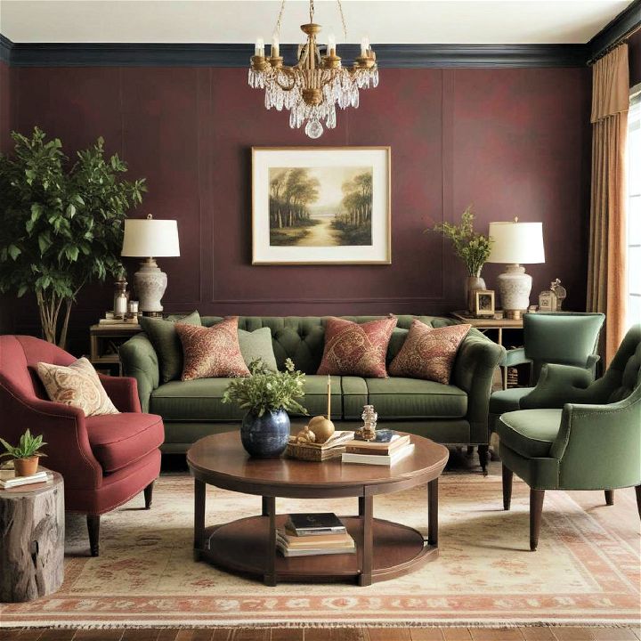traditional color palettes for living room