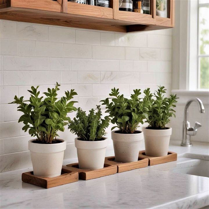 traditional potted herbs