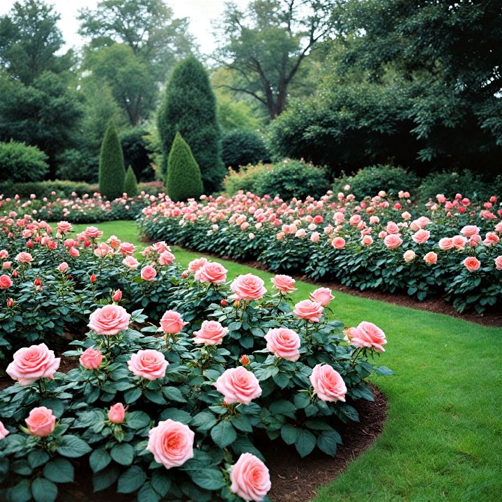 traditional rose bed for garden