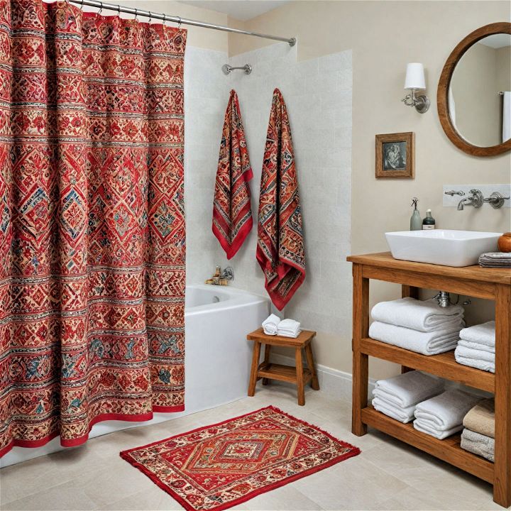 traditional spanish textiles for bathroom