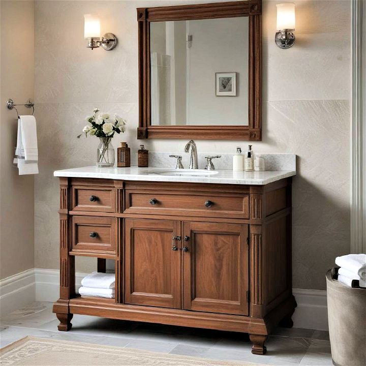 traditional vanity for a timeless look