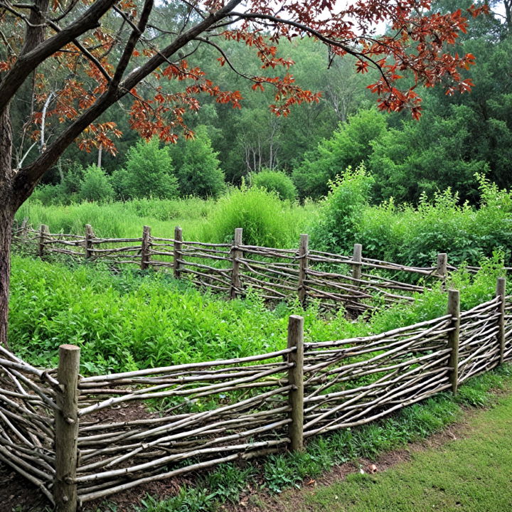 traditional wattle fencing design