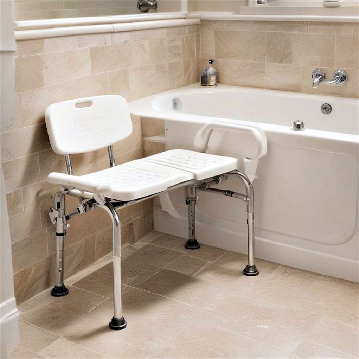 transfer bench for handicap bathroom