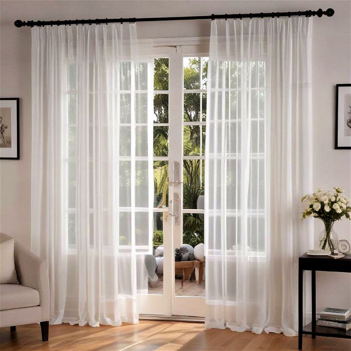 transparent sheer curtains idea