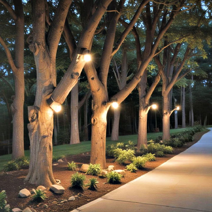 tree mounted spotlightshts for driveway