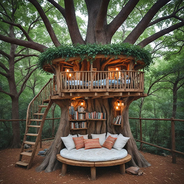 treehouse for kids reading nook