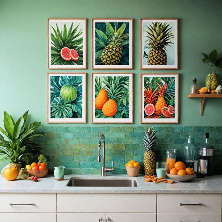 tropical artwork to add personality