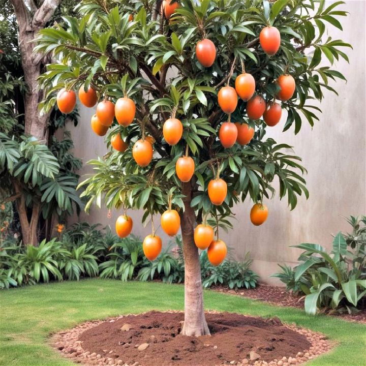 tropical fruit trees like mangoes