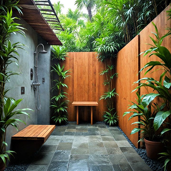 tropical oasis shower