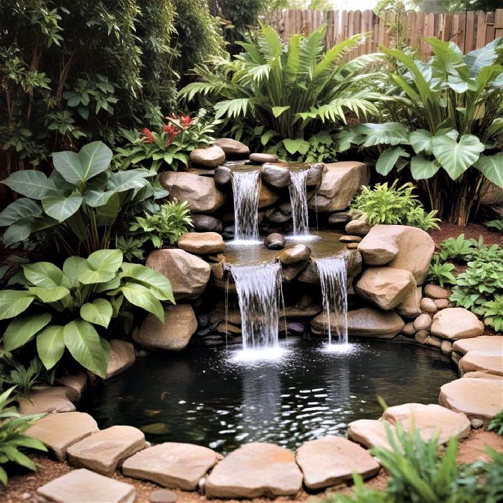tropical water feature