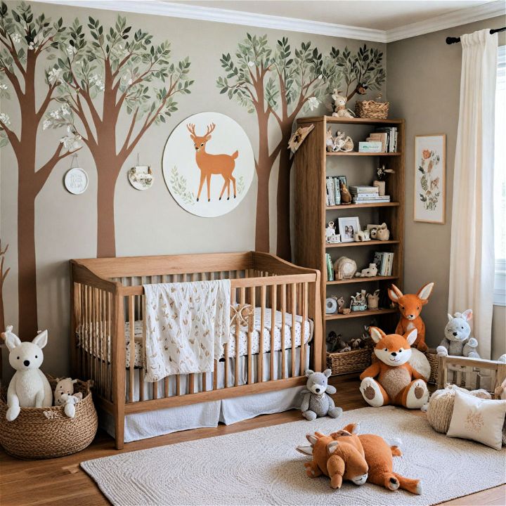 turn your baby’s room into a woodland