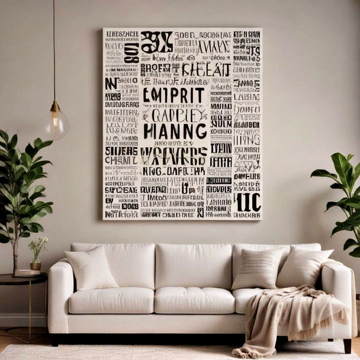 typography collage for any room