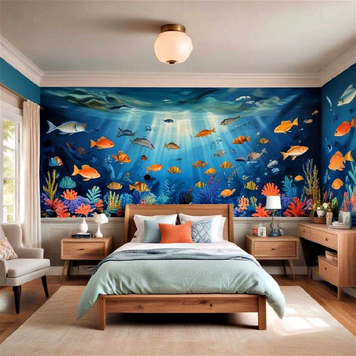 underwater world themed room