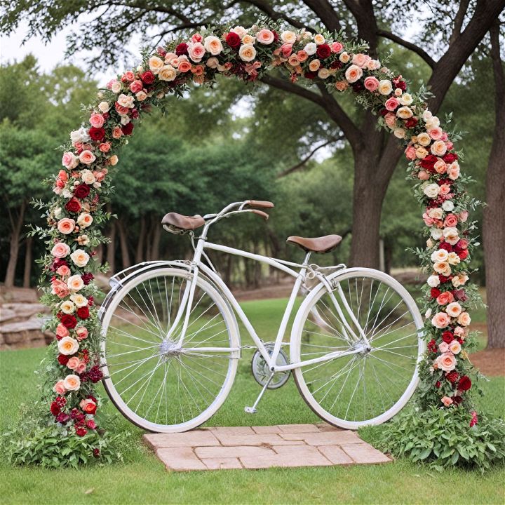 unique and creative bicycle wheel arch