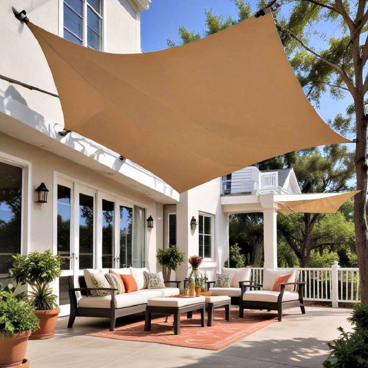 unique and versatile sail shade awning