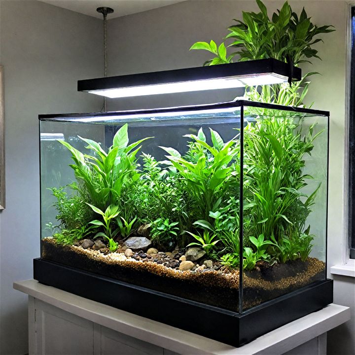 unique aquarium greenhouse for smaller plants