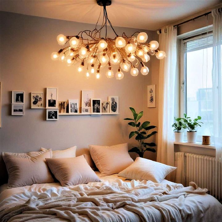 unique lighting fixture for indie room