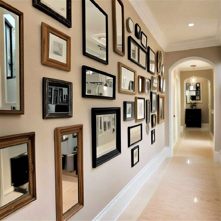 unique mirror gallery wall