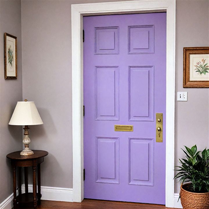 unique muted lavender door