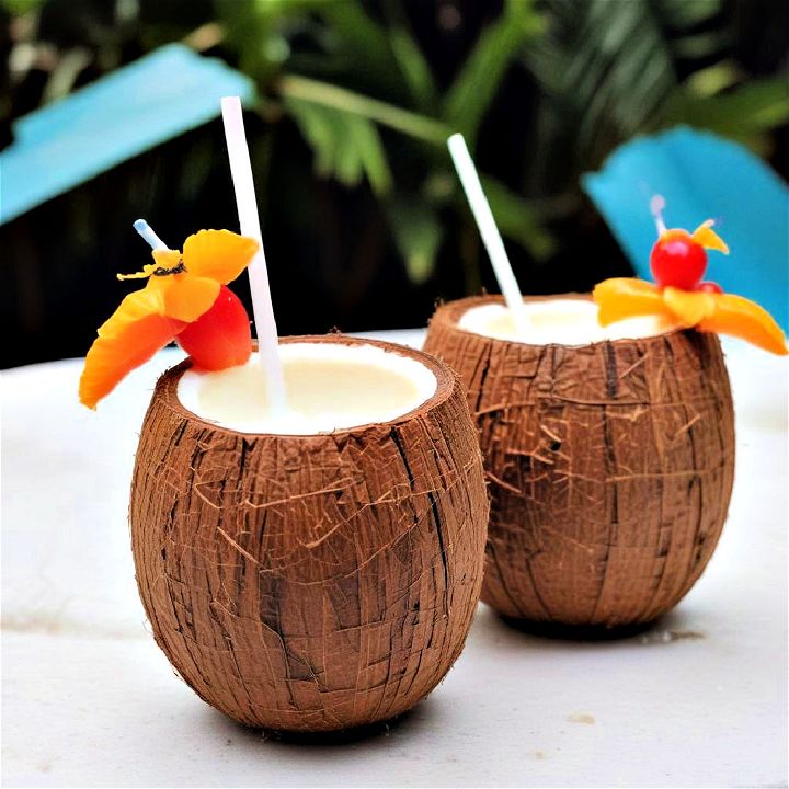 unique real coconuts cup