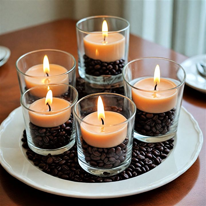 unqiue and aromatic coffee bean candles