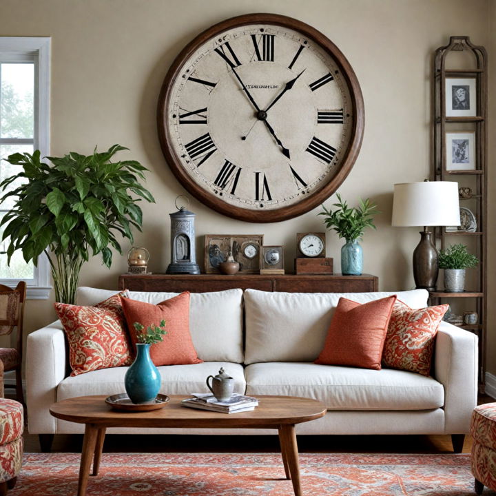 unusual accent pieces eclectic living room