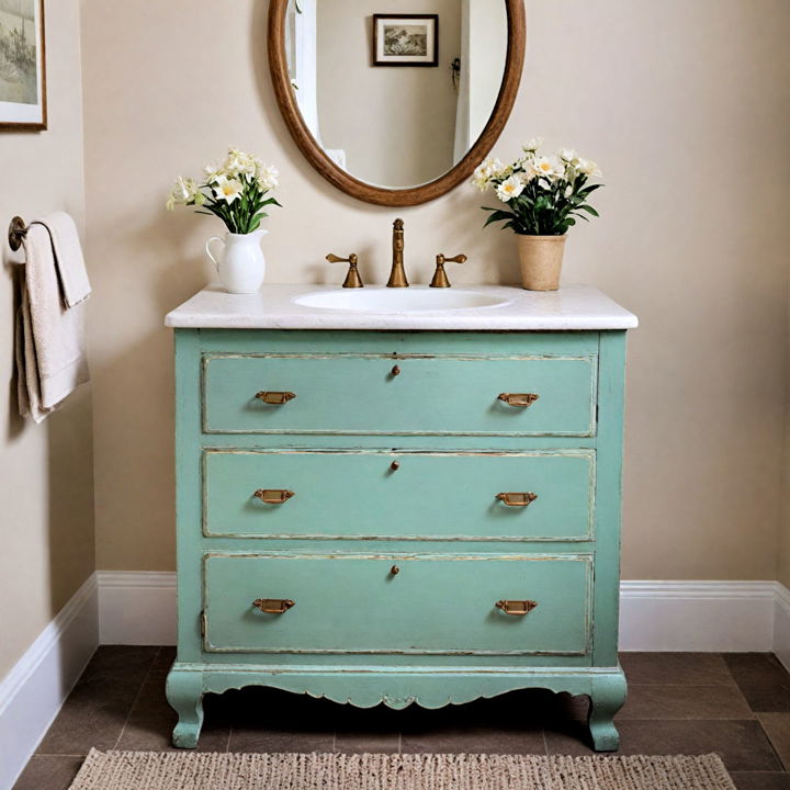 upcycled furniture vanity