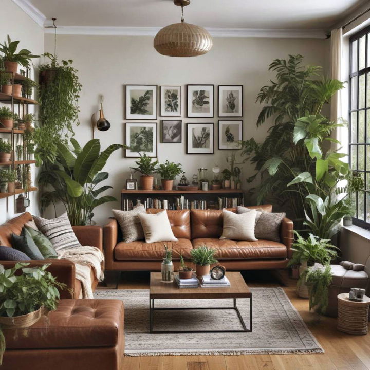urban jungle living room