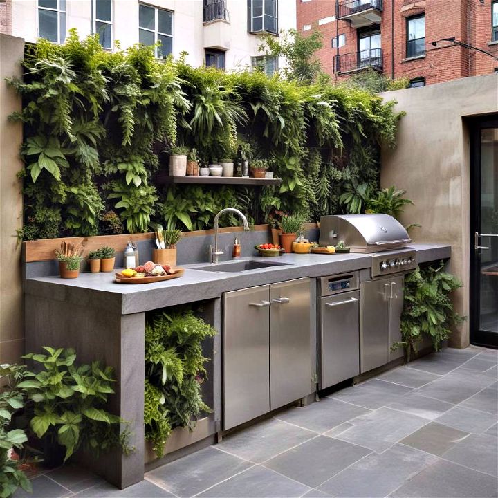urban jungle outdoor kitchen