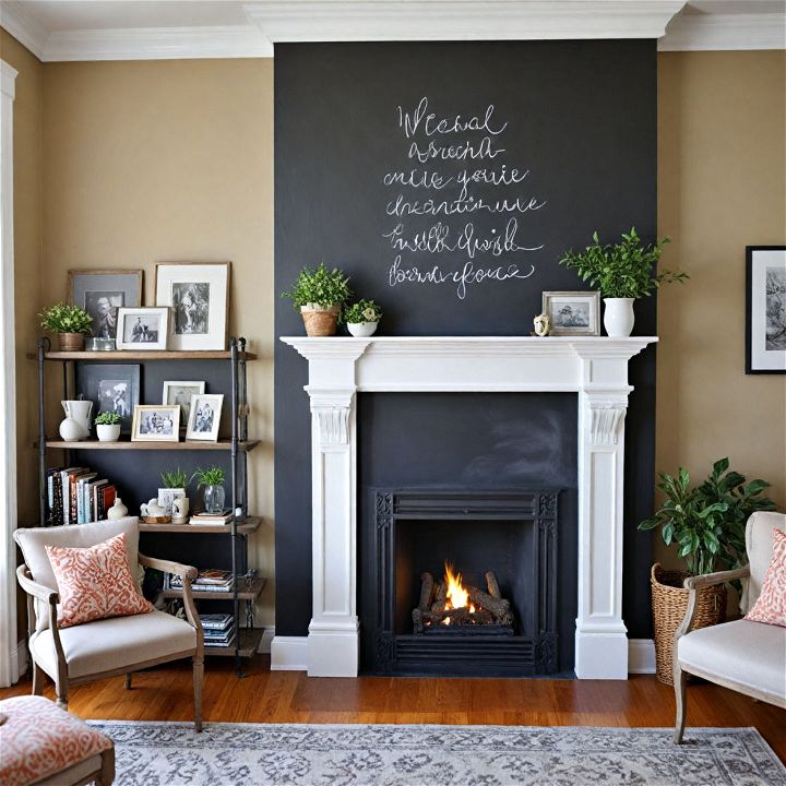 use chalkboard paint for dynamic decor 1