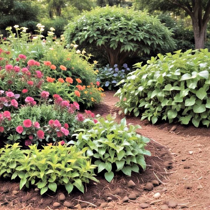 use mulching in cottage garden